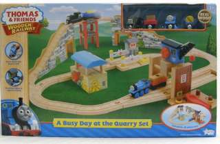 Thomas and Friends wooden railway  A busy day at the Quarry set  