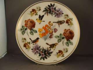 LIMOGES COLORFUL BIRDS AND FLOWERS PLATE #2  