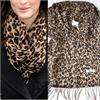 Free Ship Fashion 100% Wool Scarf Shawl Leopard Point & Zebra Stripe 
