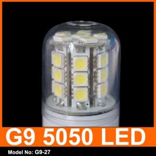   Power G9 27 5050 SMD Cool White LED Bulb lamp light 220 240V  