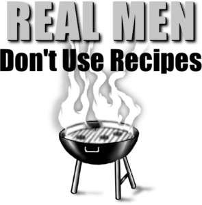 Real Men Dont Use Recipes Funny Barbecue Apron  