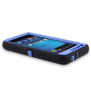 For Samsung Galaxy S2 AT&T i777 New Blue Black Double Layer Hard Cover 