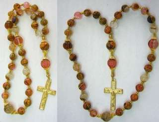 entirely hand made with gem stones and precious metals unique rosaries