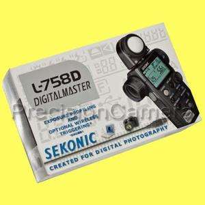 Genuine Sekonic L 758D Digital Master Light Meter DigitalMaster L758D 
