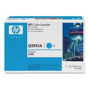 HP Q5951A Tonerkassette für ColorLaserjet 4700 (10.000 Seiten) cyan 