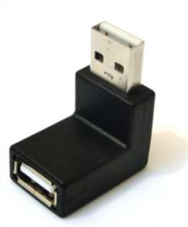 Up Right Angle Angled USB 2.0 Adapter A Male to Female  