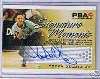 PBA Bowling Signature Moments Tommy Delutz Jr Autograph  