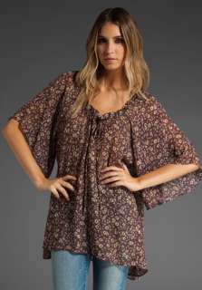 blu moon Zuma Tunic in Purple Army Floral  