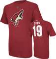 Shane Doan Garnet Red Reebok Name and Number Phoenix Coyotes T Shirt