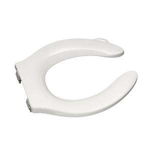 KOHLER Stronghold Elongated Toilet Seat with Check Hinge in White K 