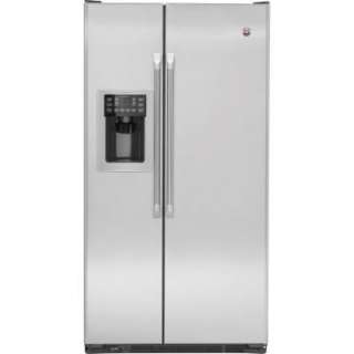 25.7 cu. ft. 35.875 in. Wide Side by Side Refrigerator in Stainless 