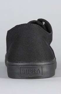 SUPRA The Wrap Sneaker n All Black Canvas  Karmaloop   Global 
