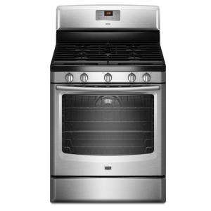 Maytag AquaLift 30 in. Freestanding Gas Convection Range in Stainless 