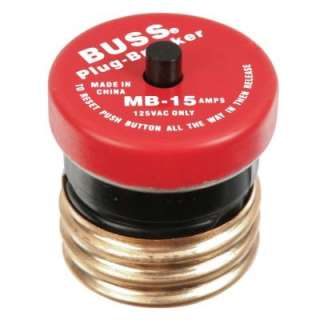 Cooper Bussmann 20 Amp Plug type circuit breaker BP/MB 20 at The Home 