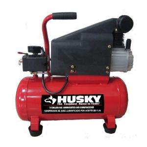 Husky 3 Gal. Oil Lubricated Air Compressor and Accessory Kit TA 1512 