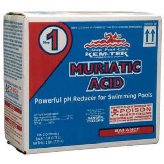   Tek 1 gal. Swimming Pool Muriatic Acid (2 Pack) 335 