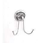    Double Robe Hook in Chrome with Suction Cup Application 