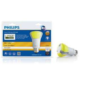 Philips 10 Watt (60W) LED A19 Soft White (2700K) Light Bulb (E)* (L 