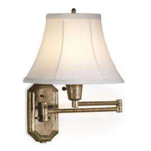 Home Decorators Collection 1 Light Antique Gold Swing Arm Wall Sconce 