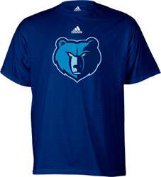 Memphis Grizzlies adidas Youth Primary Logo Short Sleeve T Shirt 