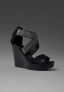 MATIKO Emilie Stud Wedge in Black 