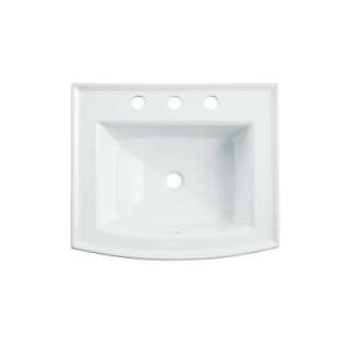 KOHLER Archer Self Rimming Drop In Bathroom Sink with 8 in. Centers in 