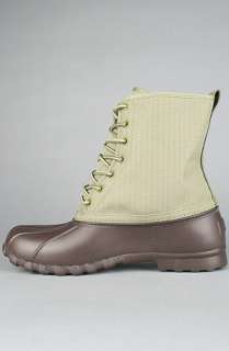 Native The Jimmy Boot in Bunker Green and Beaver Brown  Karmaloop 