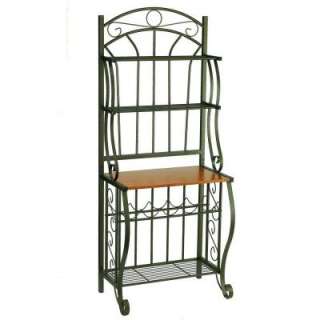   . Copper Bakers Rack with 5 Bottle Wine Rack 063CP 