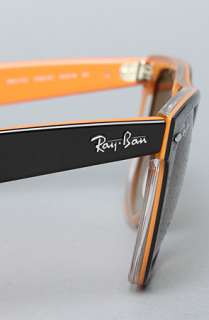 Ray Ban The 54 mm Original Wayfarer Sunglasses in Black Orange 