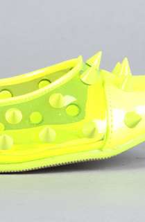 Sole Boutique The Dynamo Flat in Lime  Karmaloop   Global 