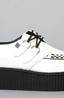 The Mondo Creeper Shoe in White Leather  Karmaloop   Global 