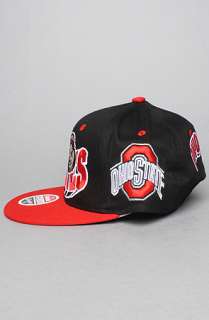 Capital Sportswear The Ohio State Flashback Snapback Hat in Red Black 