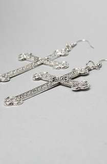 SOOS Rocks Jewelry The Large Antique Cross Earrings  Karmaloop 