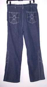 Vintage 70s,Groovy Blue BELLBOTTOM Jeans.31x31  