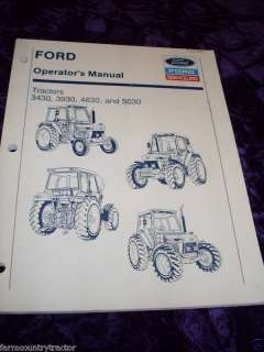 New Holland 3430/3930/4630 WITH CAB Operators Manual  