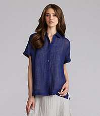 Eileen Fisher Petites Classic Collar Shirt $178.00
