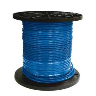   500 ft. 8 Stranded THHN Blue Cable 20491712 