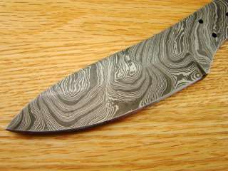 Custom Damascus Handmade Knife Roach Belly Blank Knifemaking Smooth 