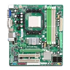 Biostar A740G M2+ Motherboard   v6.0, AMD 740G, Socket AM2+, MicroATX 
