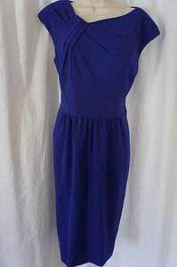   Sz 8 World Traveler African Violet Blue Wear to Work Dress 8  