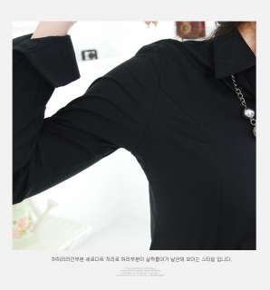 Chic shirt collar Blouse, Career, Woman, Korea, A011150  