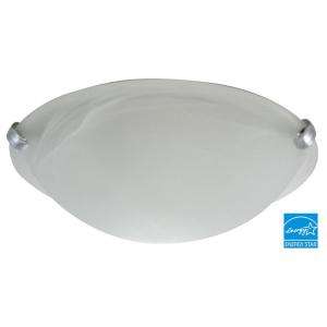 Efficient Lighting Contemporary Flush Mount with Silver Prong Clips in 
