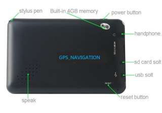 New 4.3 4.3 GPS Slim Design FM /4 4GB FREE MAP FREE SHIP ON SALE 