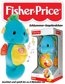 FISHER PRICE Schlummer Seepferdchen (blau) leuchtet+Schlaflieder 