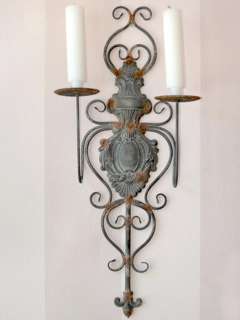 french style 2 dish wall sconces candle holder item chdc1002