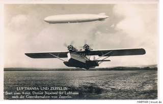 Lufthansa und Zeppelin Start eines 4 mot. Dornier Superwal der 