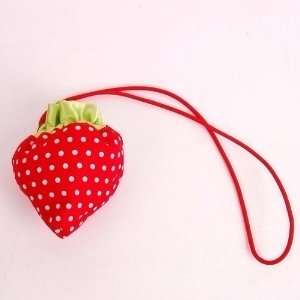 Erdbeere Faltbar Tasche Einkaufstasche Beutel Rot  Drogerie 