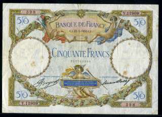 France 1933, 50 Francs, P80b, VF  