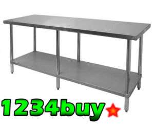 30x96 Stainless Steel Work Table NSF  