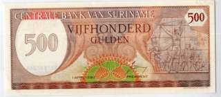 Suriname Paper Money 1982 500 Gulden CU  